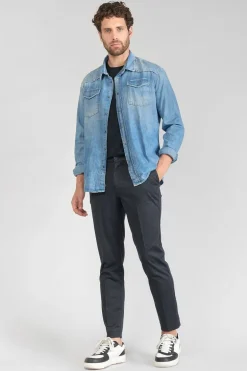 Le Temps des Cerises Pantalon Rolt Noir Chine Bleu-Homme Pantalons & Chinos