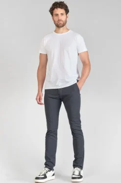 Le Temps des Cerises Pantalon Skunk A Carreaux Bleus-Homme Pantalons & Chinos