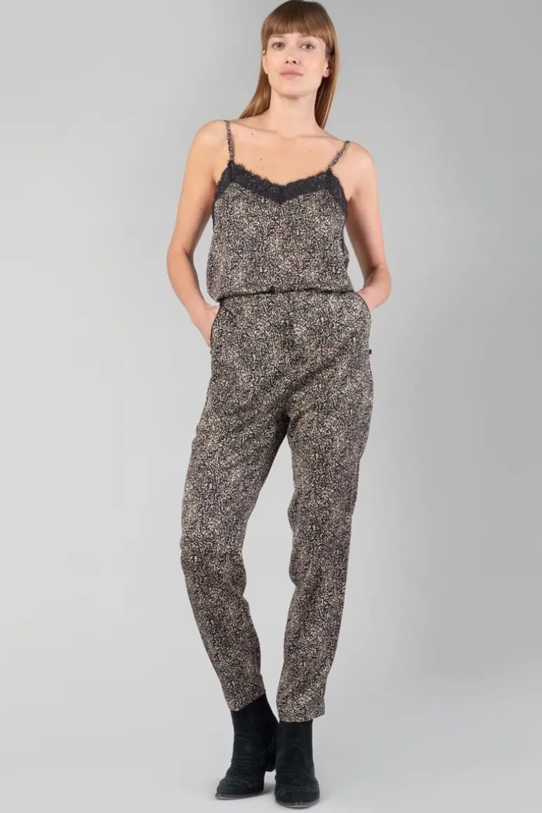 Le Temps des Cerises Pantalon Tage Noir A Motif-Femme Pantalons & Chinos