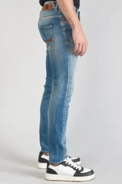 Le Temps des Cerises Perier 900/16 Tapered 7/8Eme Jeans Destroy Vintage Bleu N°4-Homme Coupe Tapered