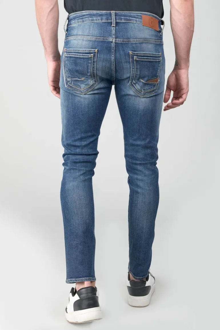 Le Temps des Cerises Picpus Power Skinny 7/8Eme Jeans Destroy Bleu N°2-Homme Coupe Skinny