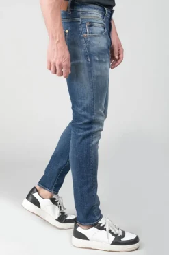 Le Temps des Cerises Picpus Power Skinny 7/8Eme Jeans Destroy Bleu N°2-Homme Coupe Skinny
