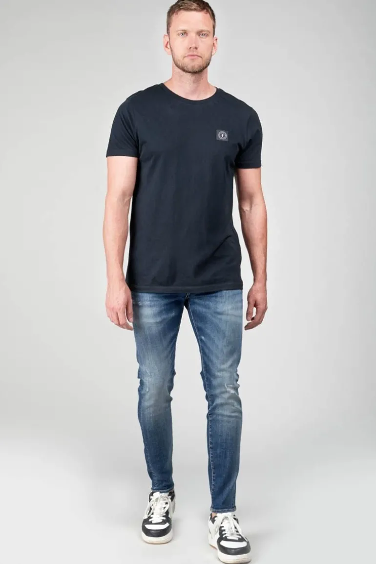 Le Temps des Cerises Picpus Power Skinny 7/8Eme Jeans Destroy Bleu N°2-Homme Coupe Skinny