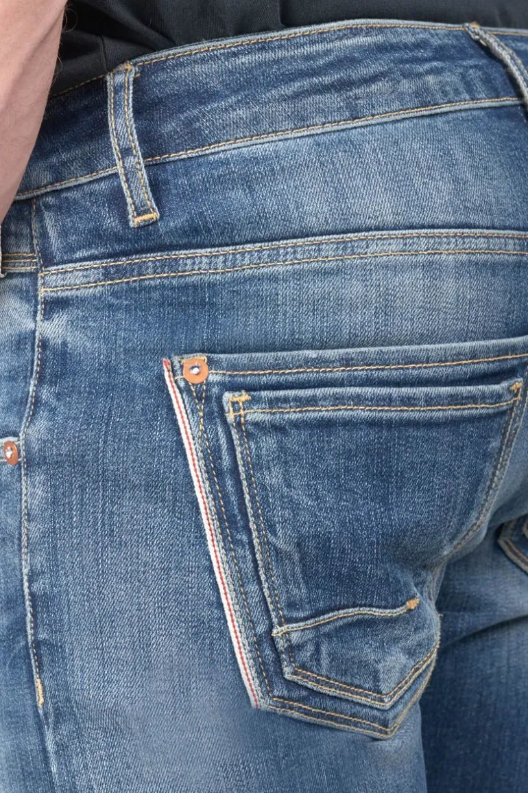 Le Temps des Cerises Picpus Power Skinny 7/8Eme Jeans Destroy Bleu N°2-Homme Coupe Skinny