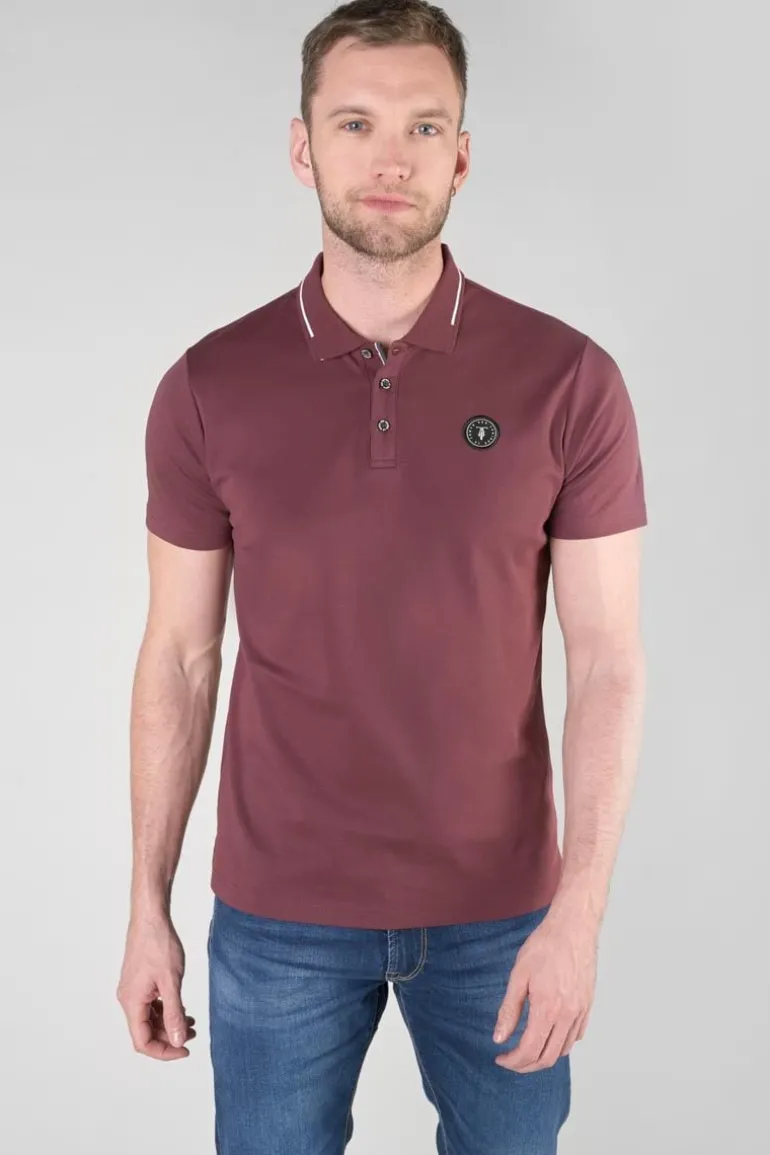 Le Temps des Cerises Polo Aron Lie De Vin-Homme T-Shirts & Polos