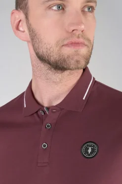 Le Temps des Cerises Polo Aron Lie De Vin-Homme T-Shirts & Polos