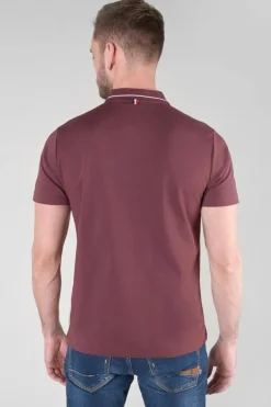 Le Temps des Cerises Polo Aron Lie De Vin-Homme T-Shirts & Polos