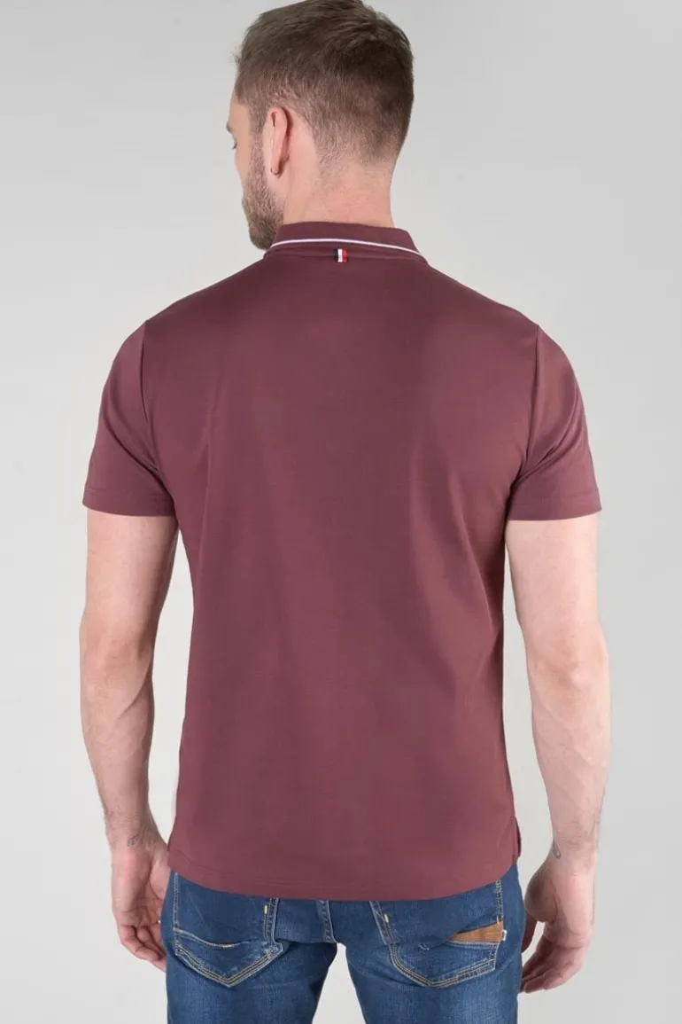 Le Temps des Cerises Polo Aron Lie De Vin-Homme T-Shirts & Polos