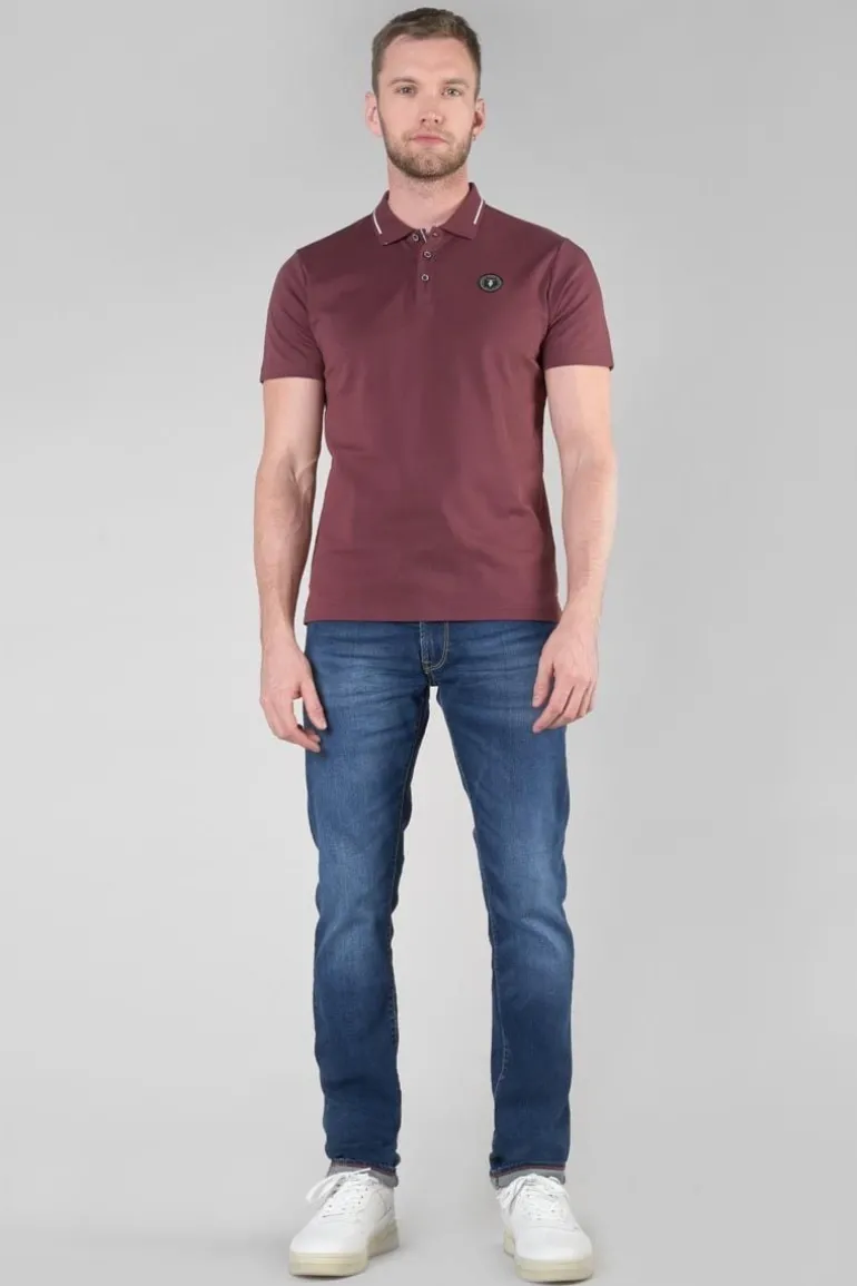 Le Temps des Cerises Polo Aron Lie De Vin-Homme T-Shirts & Polos