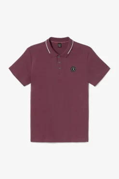 Le Temps des Cerises Polo Aron Lie De Vin-Homme T-Shirts & Polos
