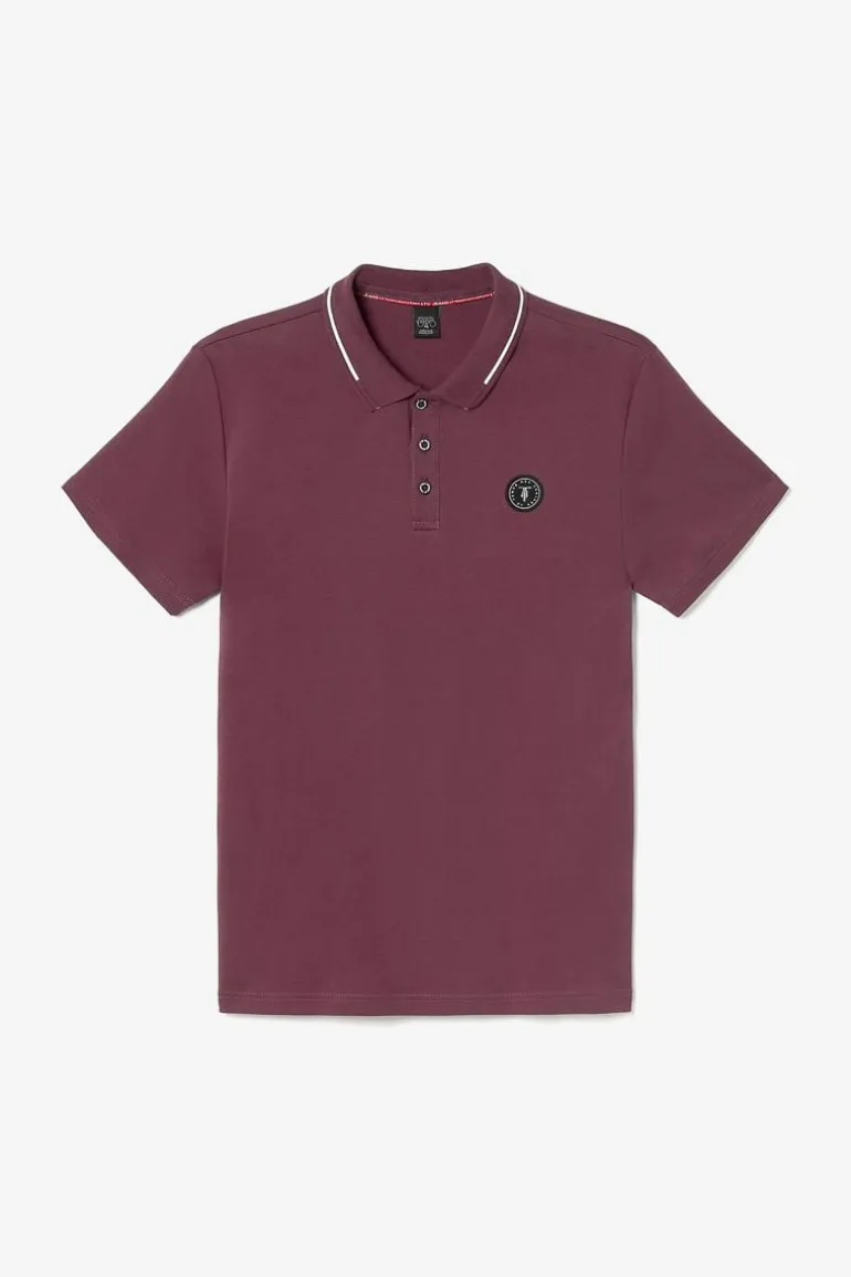Le Temps des Cerises Polo Aron Lie De Vin-Homme T-Shirts & Polos