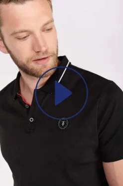 Le Temps des Cerises Polo Aron Noir-Homme T-Shirts & Polos