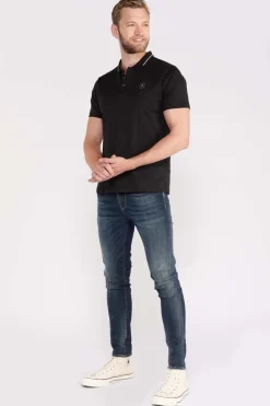 Le Temps des Cerises Polo Aron Noir-Homme T-Shirts & Polos