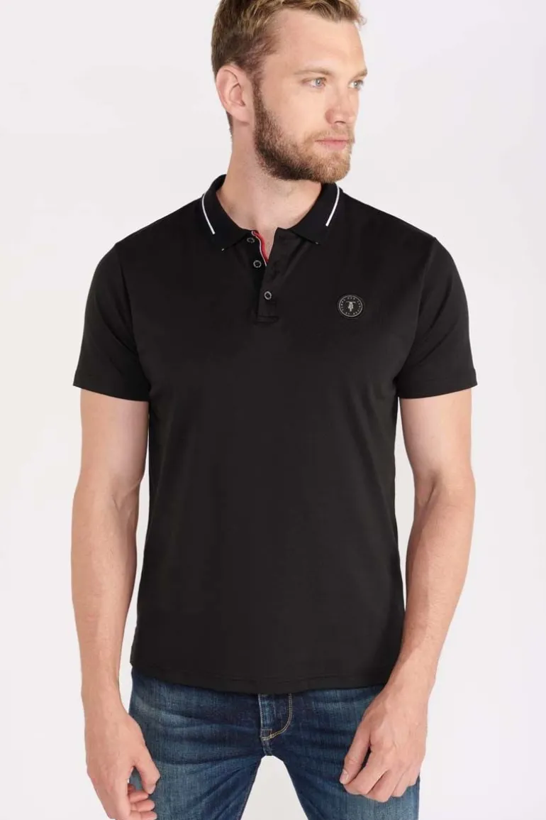 Le Temps des Cerises Polo Aron Noir-Homme T-Shirts & Polos