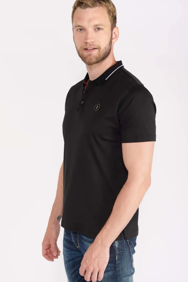 Le Temps des Cerises Polo Aron Noir-Homme T-Shirts & Polos