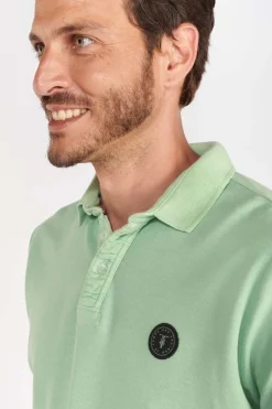 Le Temps des Cerises Polo Dylon Vert Menthe-Homme T-Shirts & Polos