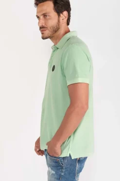 Le Temps des Cerises Polo Dylon Vert Menthe-Homme T-Shirts & Polos