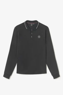 Le Temps des Cerises Polo Manches Longues Ronan Noir-Homme T-Shirts & Polos