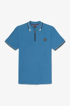Le Temps des Cerises Polo Mota Bleu Petrole-Homme T-Shirts & Polos