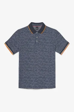 Le Temps des Cerises Polo Nevor Jacquard A Motif Feuilles-Homme T-Shirts & Polos