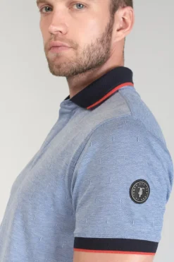 Le Temps des Cerises Polo Orias Bleu Ciel-Homme T-Shirts & Polos