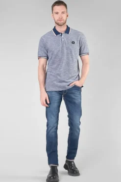 Le Temps des Cerises Polo Polar En Jersey Chine Bleu Marine-Homme T-Shirts & Polos