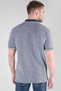 Le Temps des Cerises Polo Polar En Jersey Chine Bleu Marine-Homme T-Shirts & Polos
