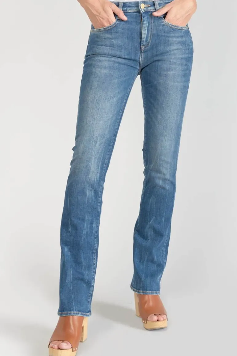 Le Temps des Cerises Power Bootcut Jeans Bleu N°3-Femme Coupe Flare / Bootcut