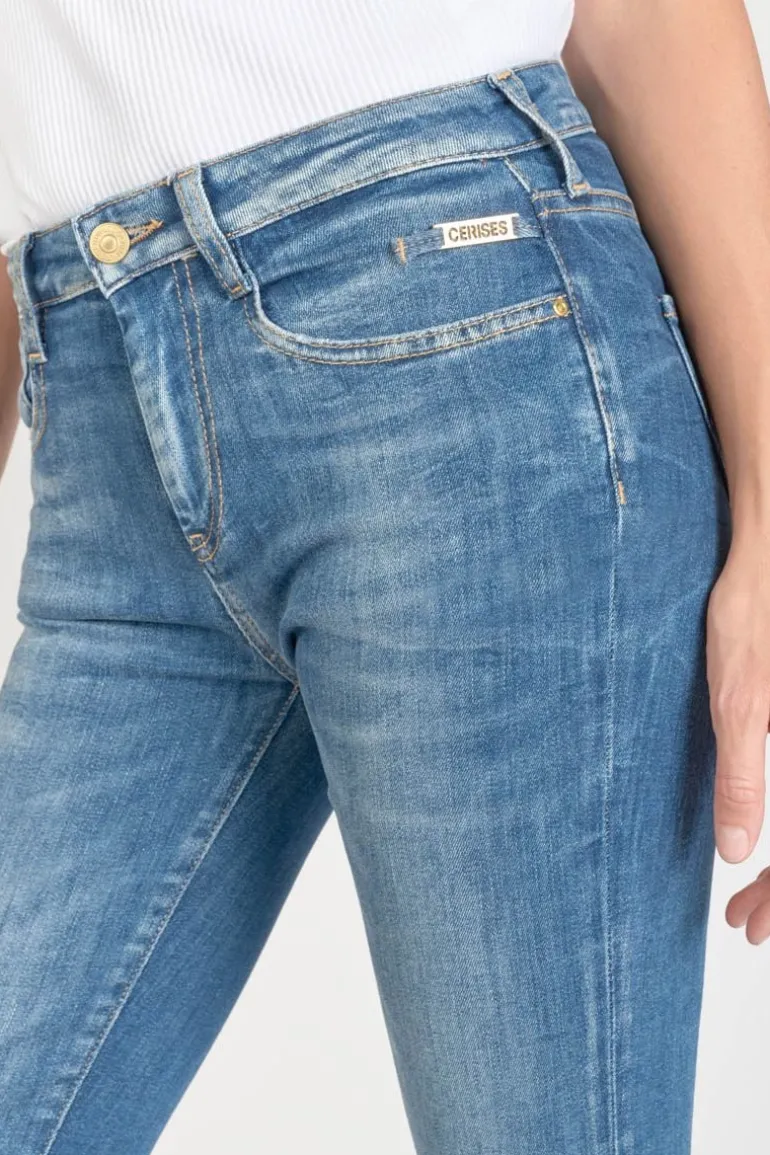 Le Temps des Cerises Power Bootcut Jeans Bleu N°3-Femme Coupe Flare / Bootcut