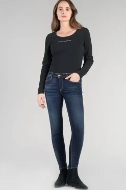 Le Temps des Cerises Power Skinny 7/8Eme Jeans Bleu N°1-Femme Coupe Skinny