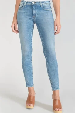 Le Temps des Cerises Power Skinny 7/8Eme Jeans Bleu N°4-Femme Coupe Skinny
