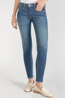 Le Temps des Cerises Power Skinny 7/8Eme Jeans Bleu N°2-Femme Coupe Skinny