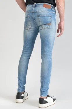 Le Temps des Cerises Power Skinny 7/8Eme Jeans Destroy Bleu N°4-Homme Coupe Skinny