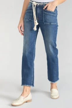 Le Temps des Cerises Pricilia Taille Haute 7/8Eme Jeans Bleu N°2-Femme Coupe Regular