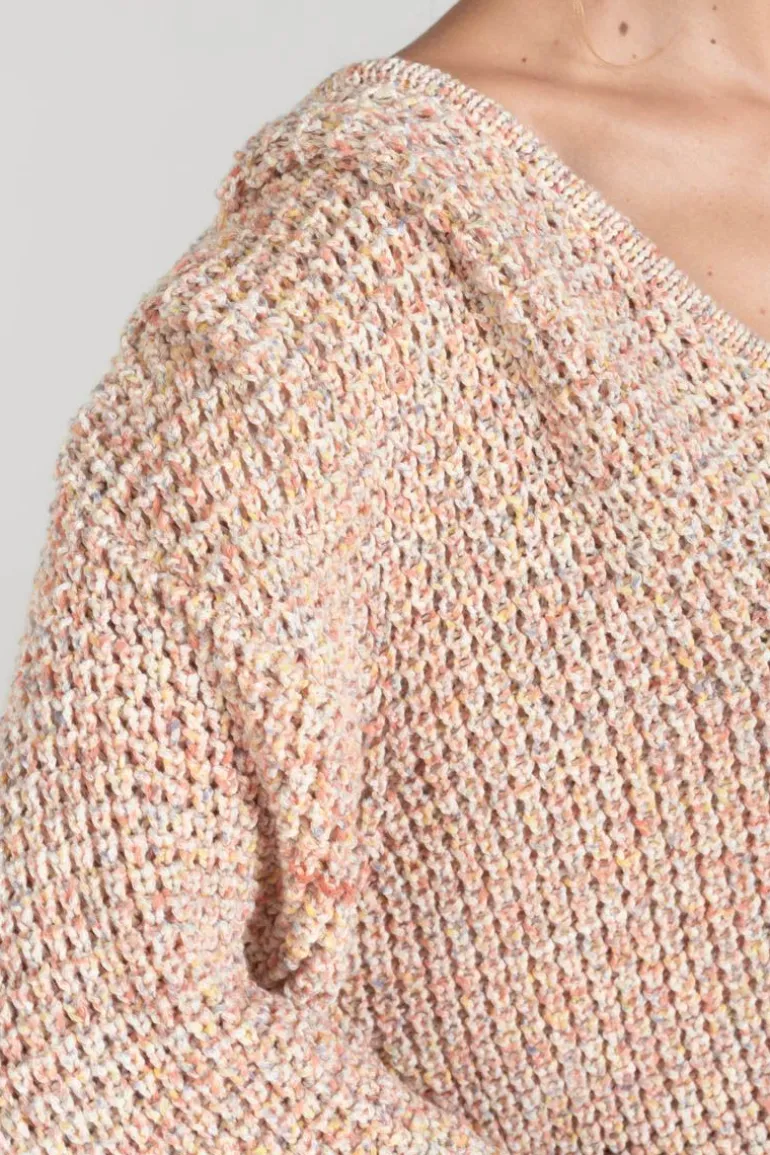 Le Temps des Cerises Pull Astro Multicolore-Femme Pulls & Sweats & Cardigans