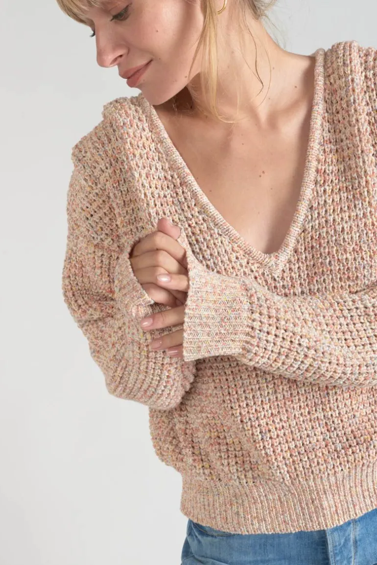 Le Temps des Cerises Pull Astro Multicolore-Femme Pulls & Sweats & Cardigans