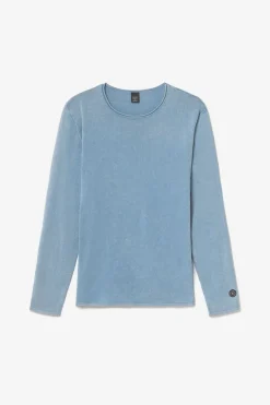 Le Temps des Cerises Pull Bivor Bleu-Gris Delave-Homme Pulls & Cardigans