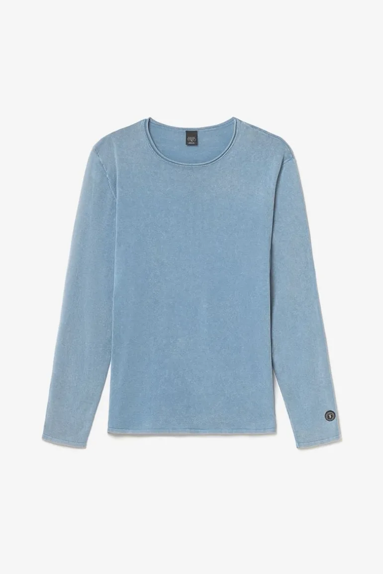 Le Temps des Cerises Pull Bivor Bleu-Gris Delave-Homme Pulls & Cardigans