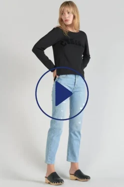 Le Temps des Cerises Pull Colchic Noir-Femme Pulls & Sweats & Cardigans