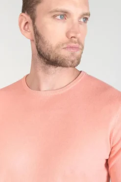 Le Temps des Cerises Pull Dross Saumon-Homme Pulls & Cardigans