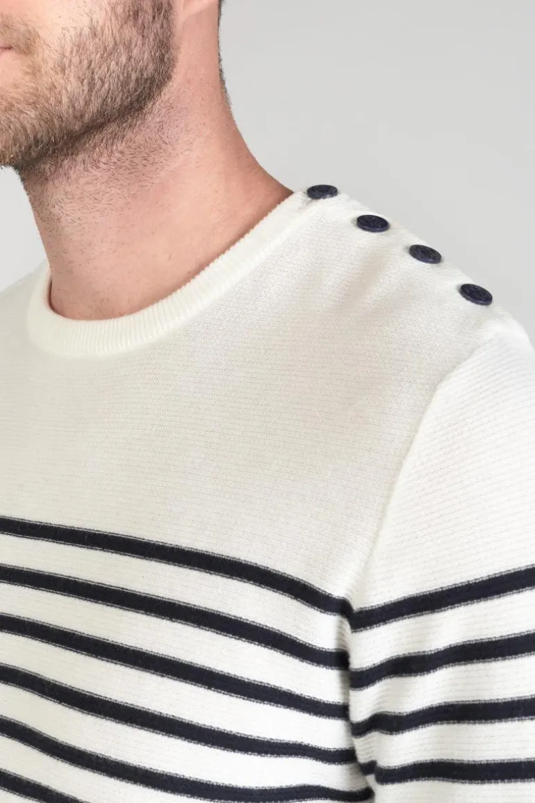 Le Temps des Cerises Pull Loral Mariniere-Homme Pulls & Cardigans