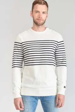 Le Temps des Cerises Pull Loral Mariniere-Homme Pulls & Cardigans