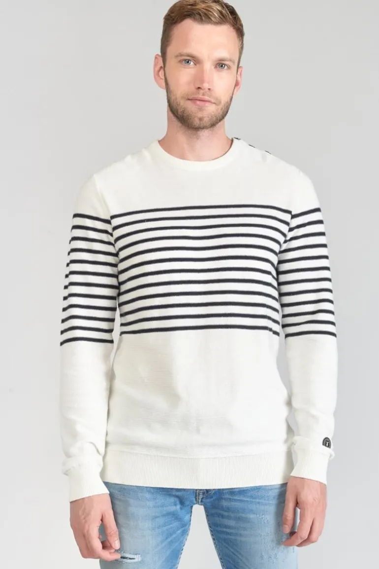 Le Temps des Cerises Pull Loral Mariniere-Homme Pulls & Cardigans