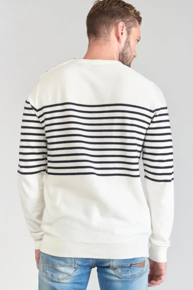 Le Temps des Cerises Pull Loral Mariniere-Homme Pulls & Cardigans