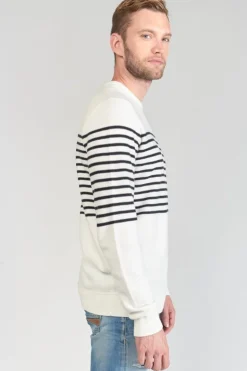 Le Temps des Cerises Pull Loral Mariniere-Homme Pulls & Cardigans