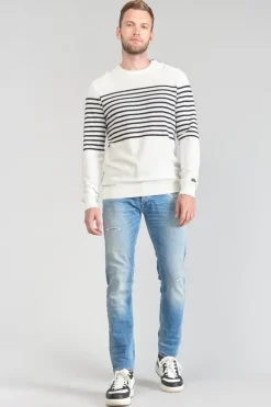 Le Temps des Cerises Pull Loral Mariniere-Homme Pulls & Cardigans