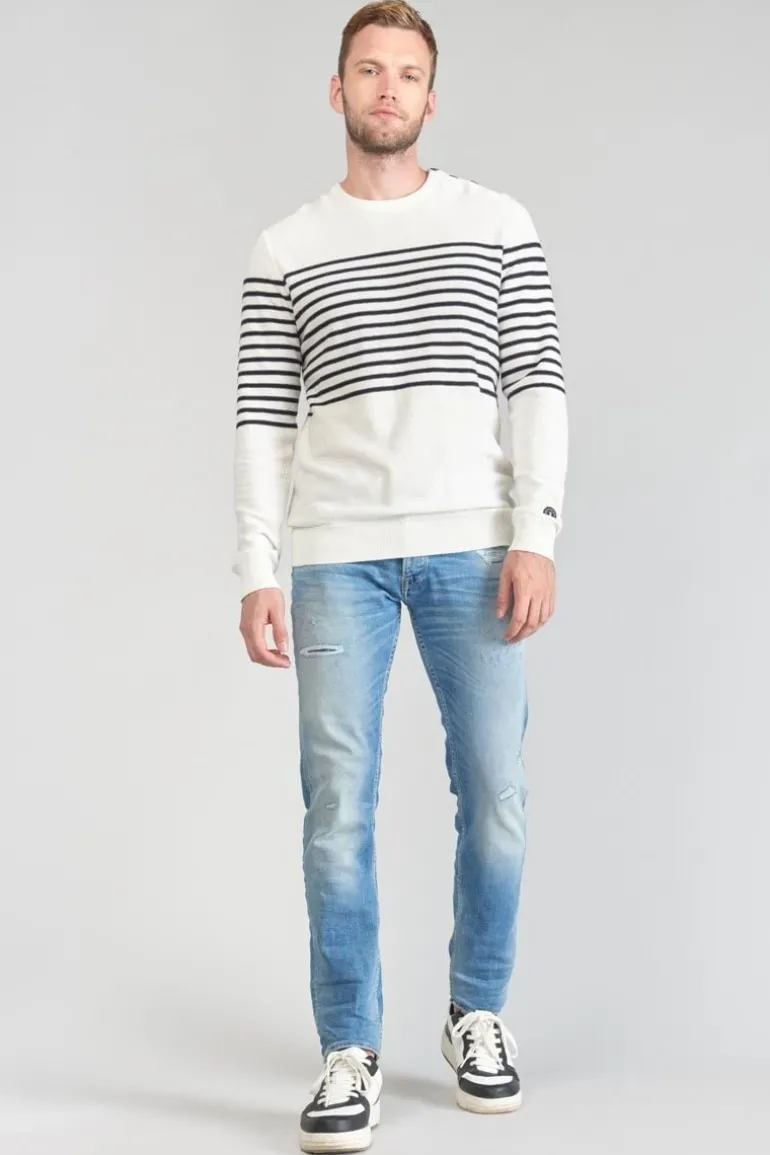 Le Temps des Cerises Pull Loral Mariniere-Homme Pulls & Cardigans