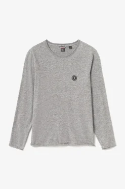 Le Temps des Cerises Pull Terry Gris Chine-Homme Pulls & Cardigans