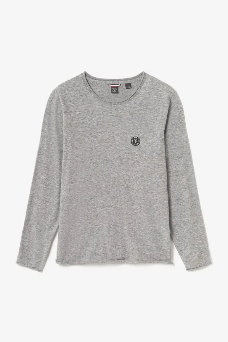 Le Temps des Cerises Pull Terry Gris Chine-Homme Pulls & Cardigans