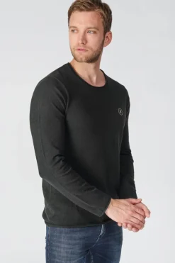 Le Temps des Cerises Pull Terry Noir-Homme Pulls & Cardigans